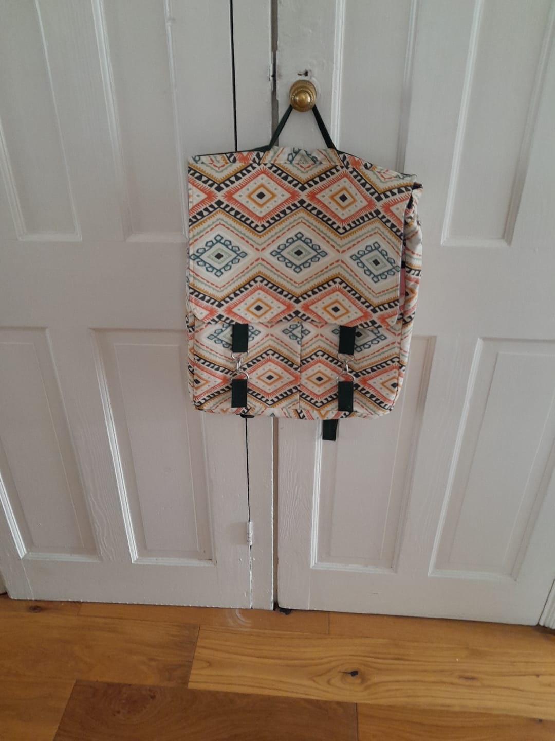 Customer photo review of Tribal Design Tiles Cotton Canvas Fabric