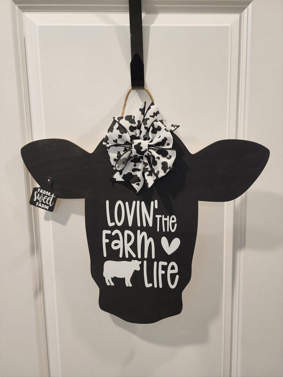 Customer photo review of Unfinished Wood Dairy Cow Shape - Craft - up to 36" DIY