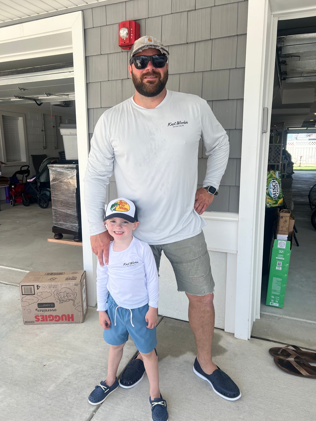 Customer photo review of Dri-Fit Custom Boat Shirts - Short Sleeve