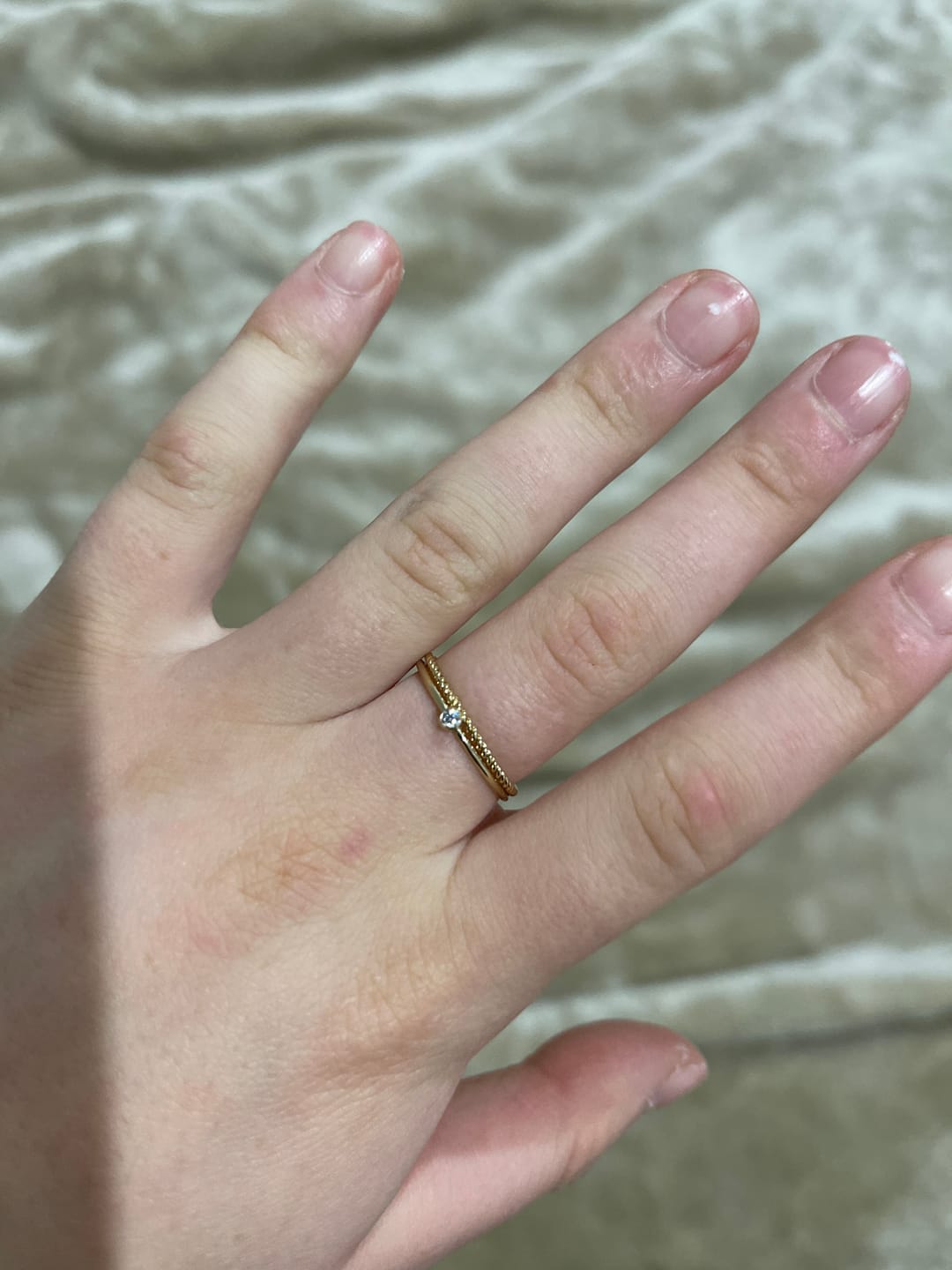 Customer photo review of The Gem Birthstone Ring