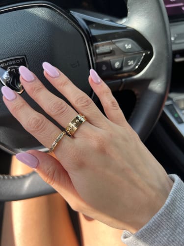 Customer photo review of ANILLO LYRA BAÑO DE ORO