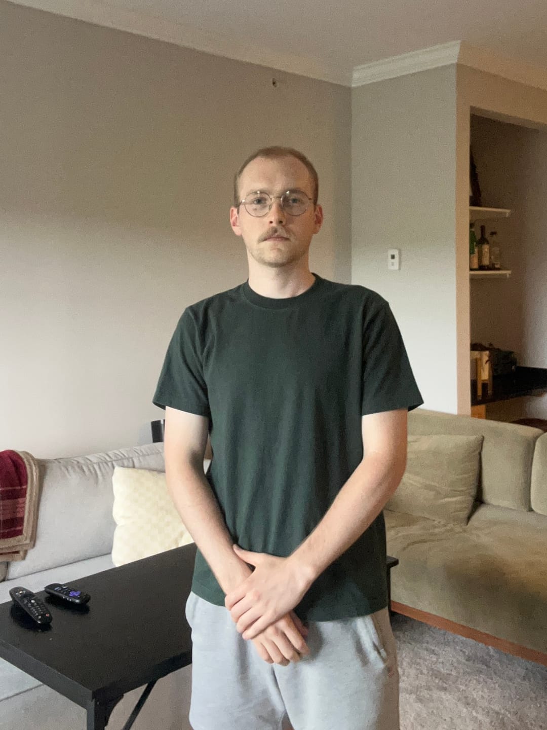 Customer photo review of 9 oz Cotton Tubular T-Shirt - Dark Green