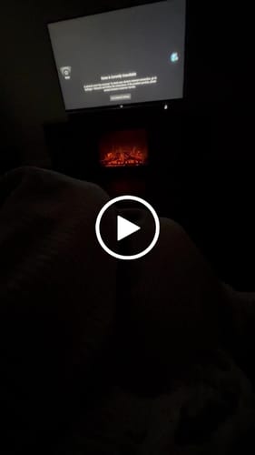 Customer video review of Sofia 68" Slatted Door Fireplace TV Stand