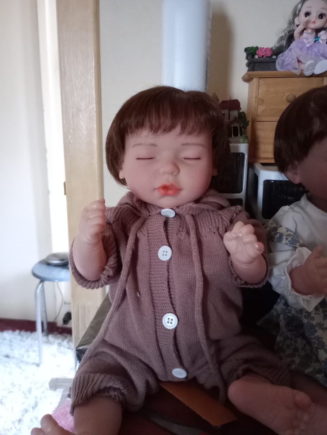 Customer photo review of Noah - Lifelike Sleeping Reborn Baby Doll (18")