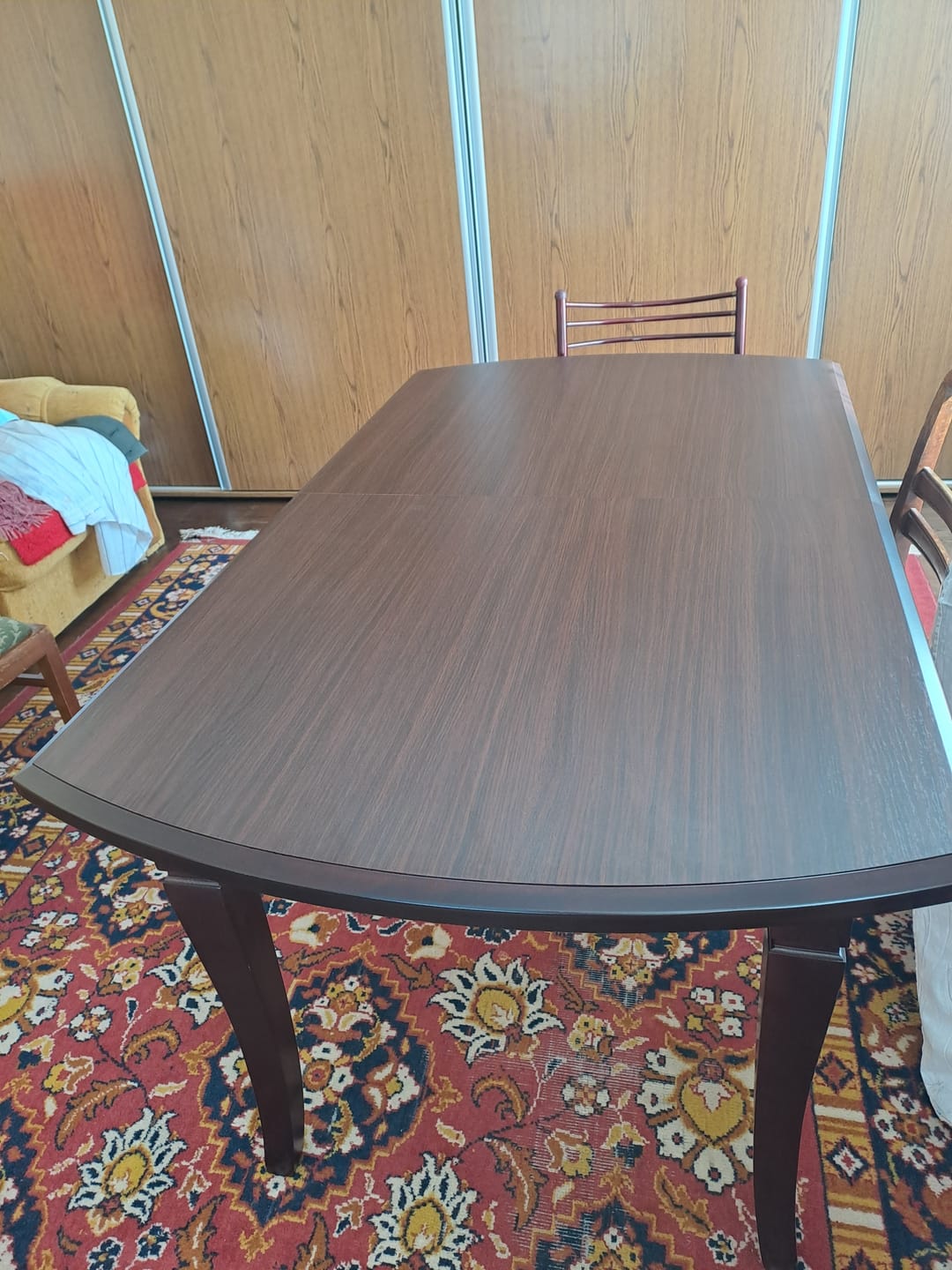 Customer photo review of Masa living FRYDERYK, nuc inchis, 160/240x90x74 cm