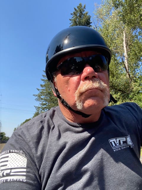 Customer photo review of Smallest Lightest SOA DOT Beanie Helmet / Gloss Black