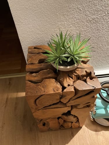 Customer photo review of Teak Holz Säule XILON quadratisch