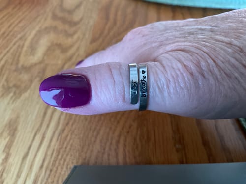 Customer photo review of Just Breathe Ring