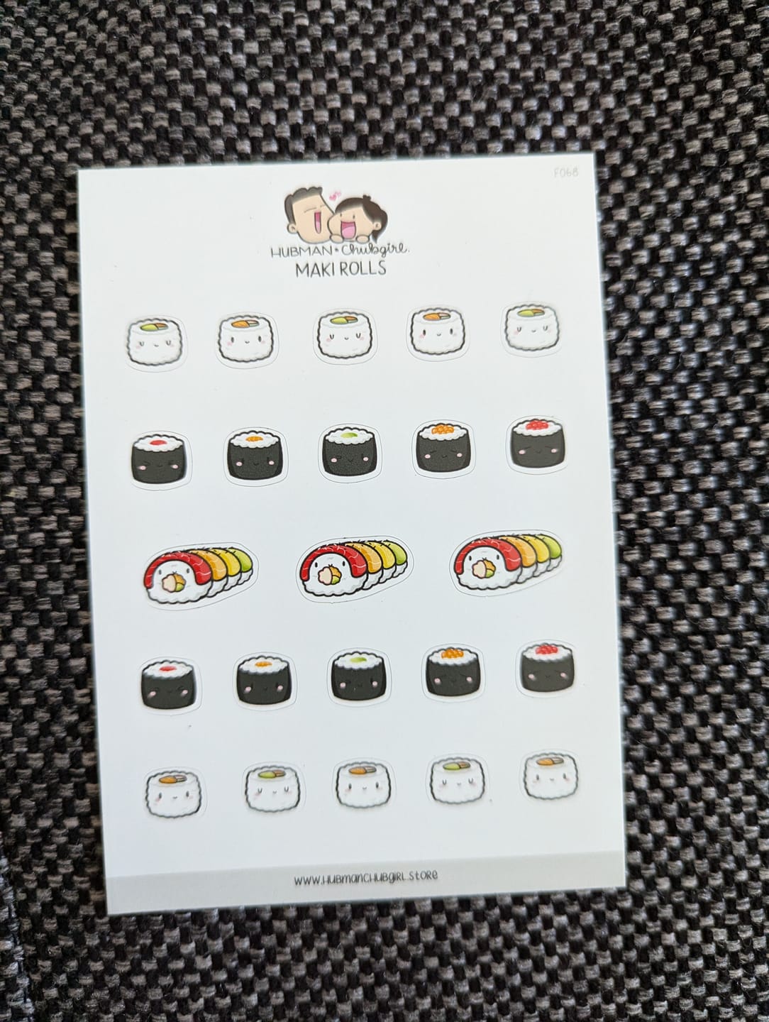Customer photo review of Maki Rolls Planner Stickers
