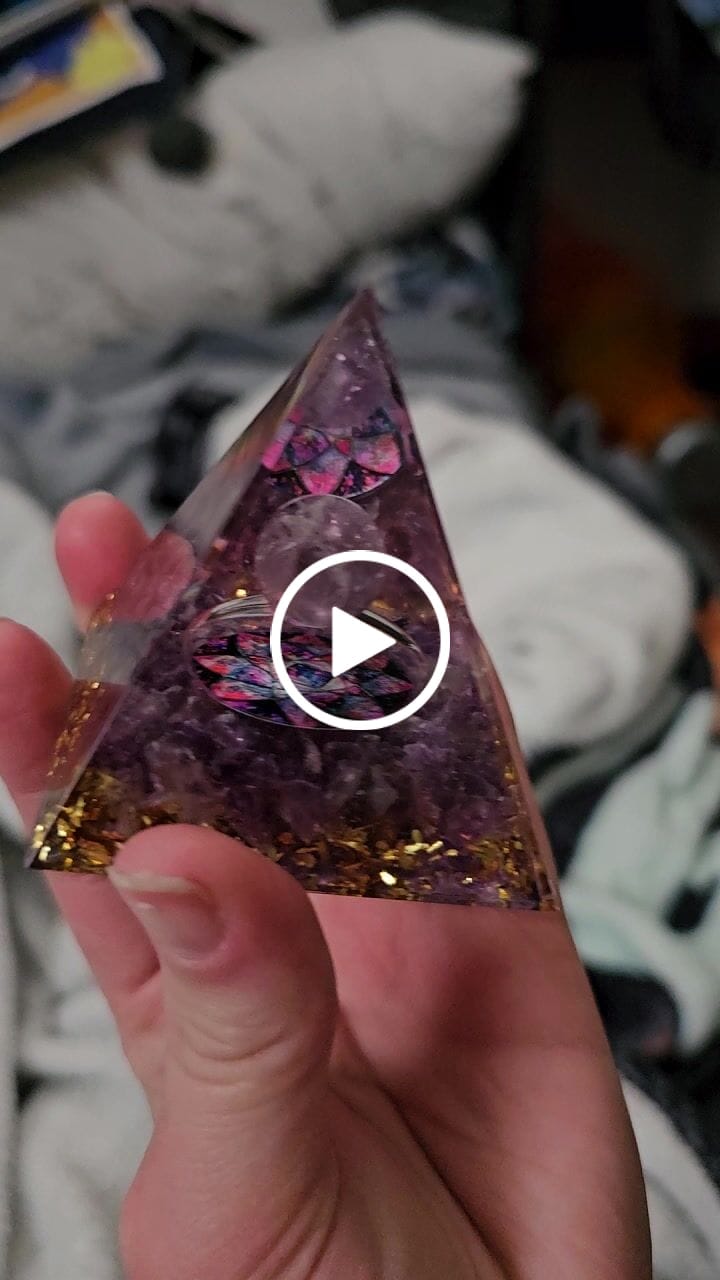 Customer video review of Natural Amethyst Pyramid