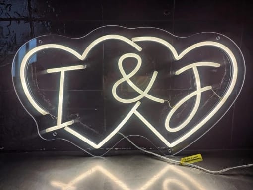 Customer photo review of Custom Neon Sign