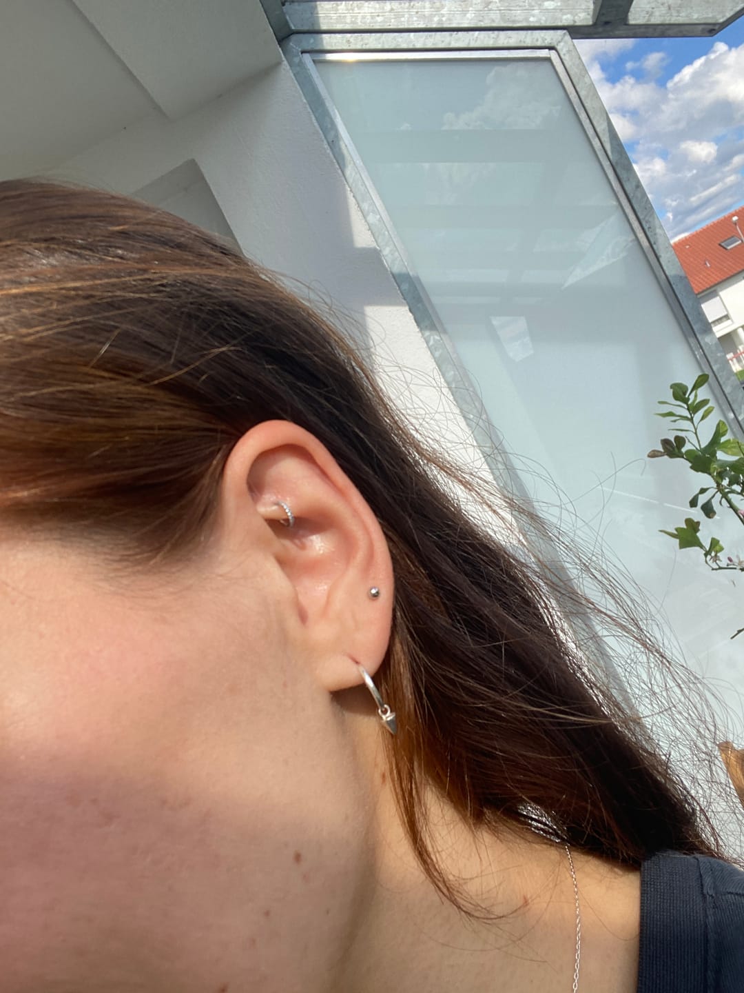 Customer photo review of Zircon Clicker | Nasen- & Ohrpiercing