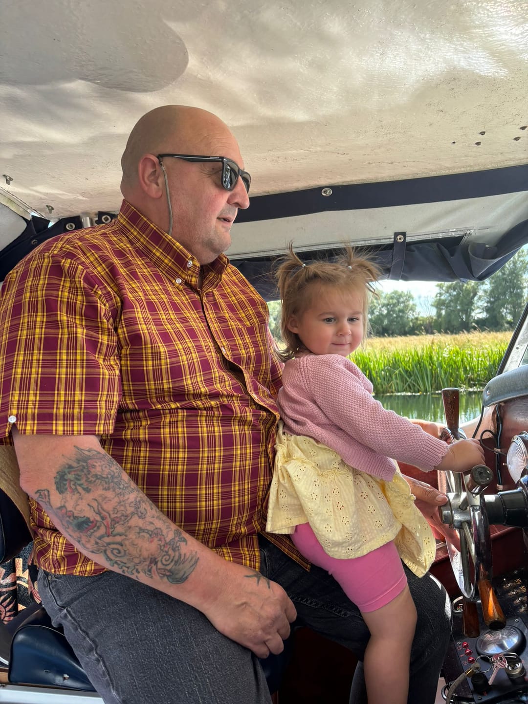 Customer photo review of Burgundy & Mustard Check Shirt- CK-51 - UP TO 5XL