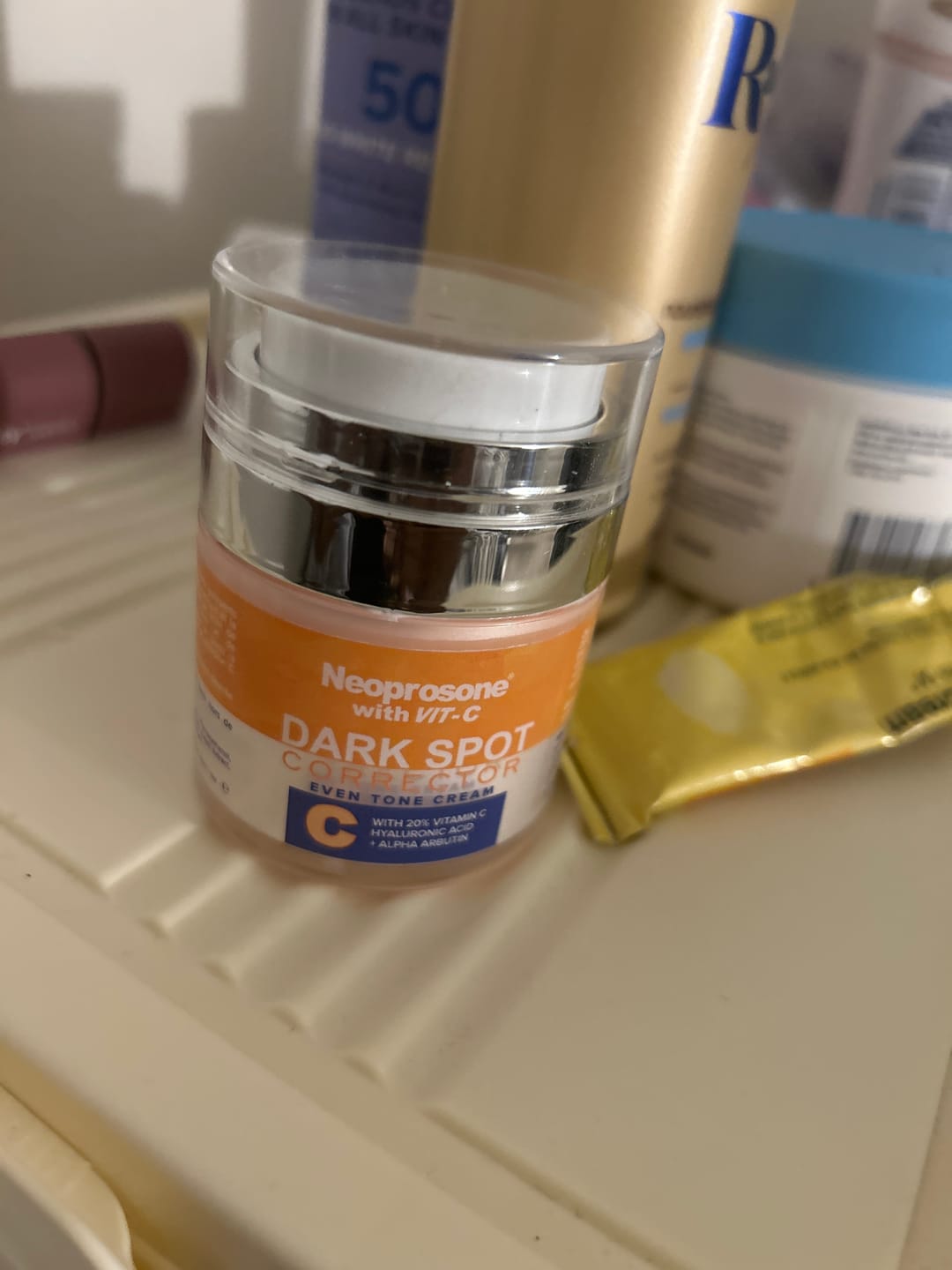 Customer photo review of Neoprosone 20% Vitamin C Dark Spot Corrector Cream 1 fl oz / 30ml