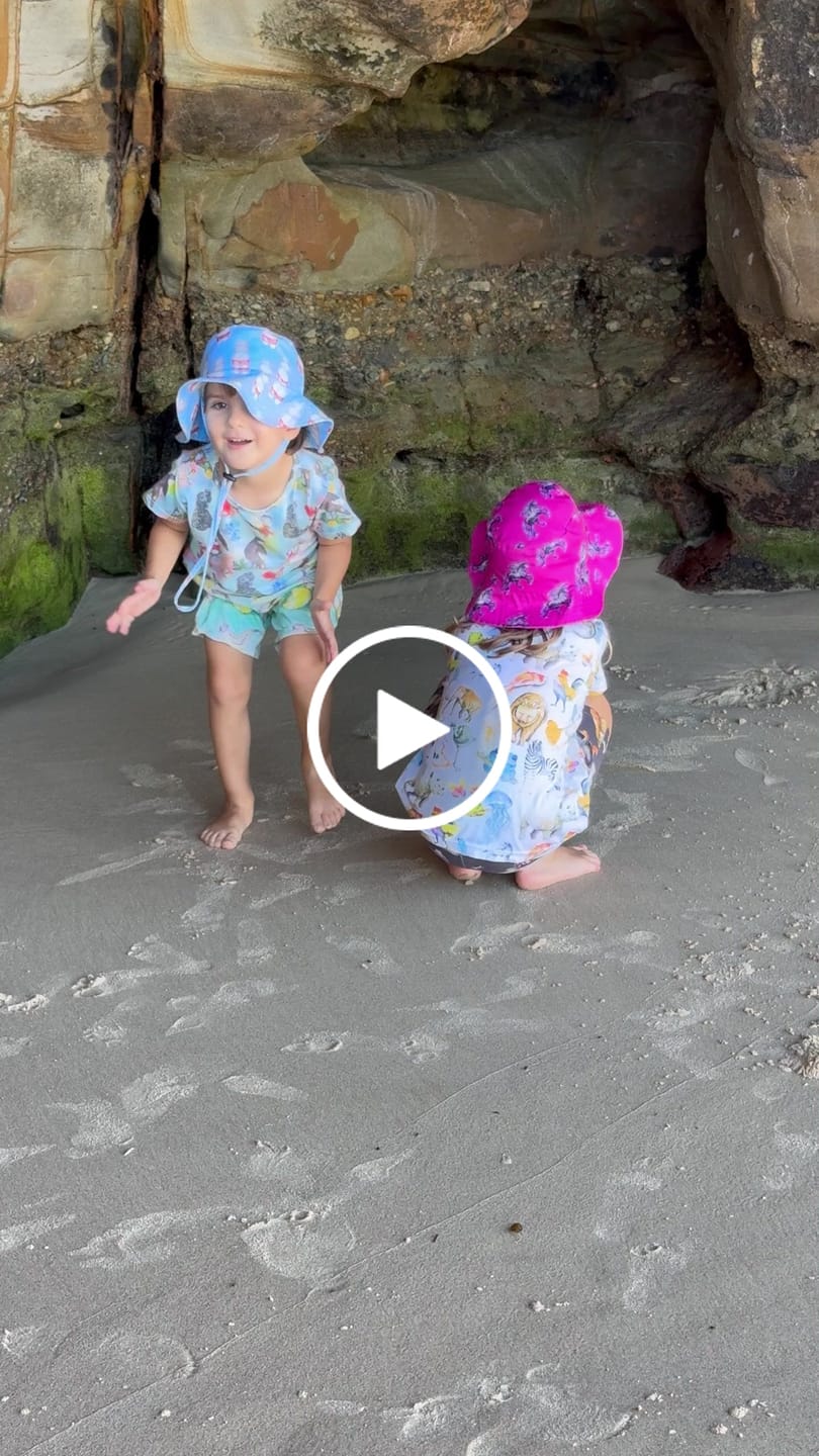 Customer video review of Fluro Dinosaurs Beach Hat