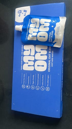 Customer photo review of MYOM Original Oat Drink Blend (4 x 130g - Makes 4 x 1L)