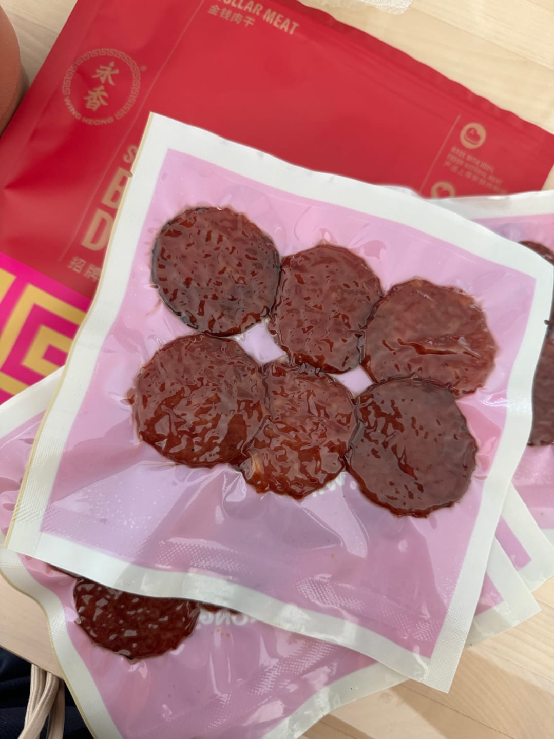 Customer photo review of BBQ Dollar Meat (Coin) Pork Dried Meat Bakkwa