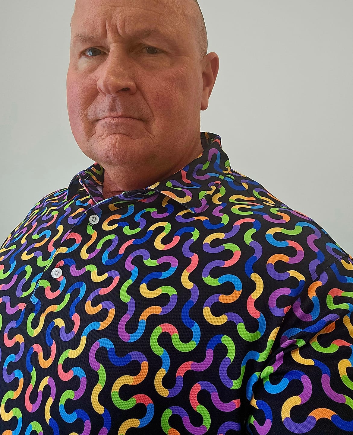 Customer photo review of Pique Stretch Polo