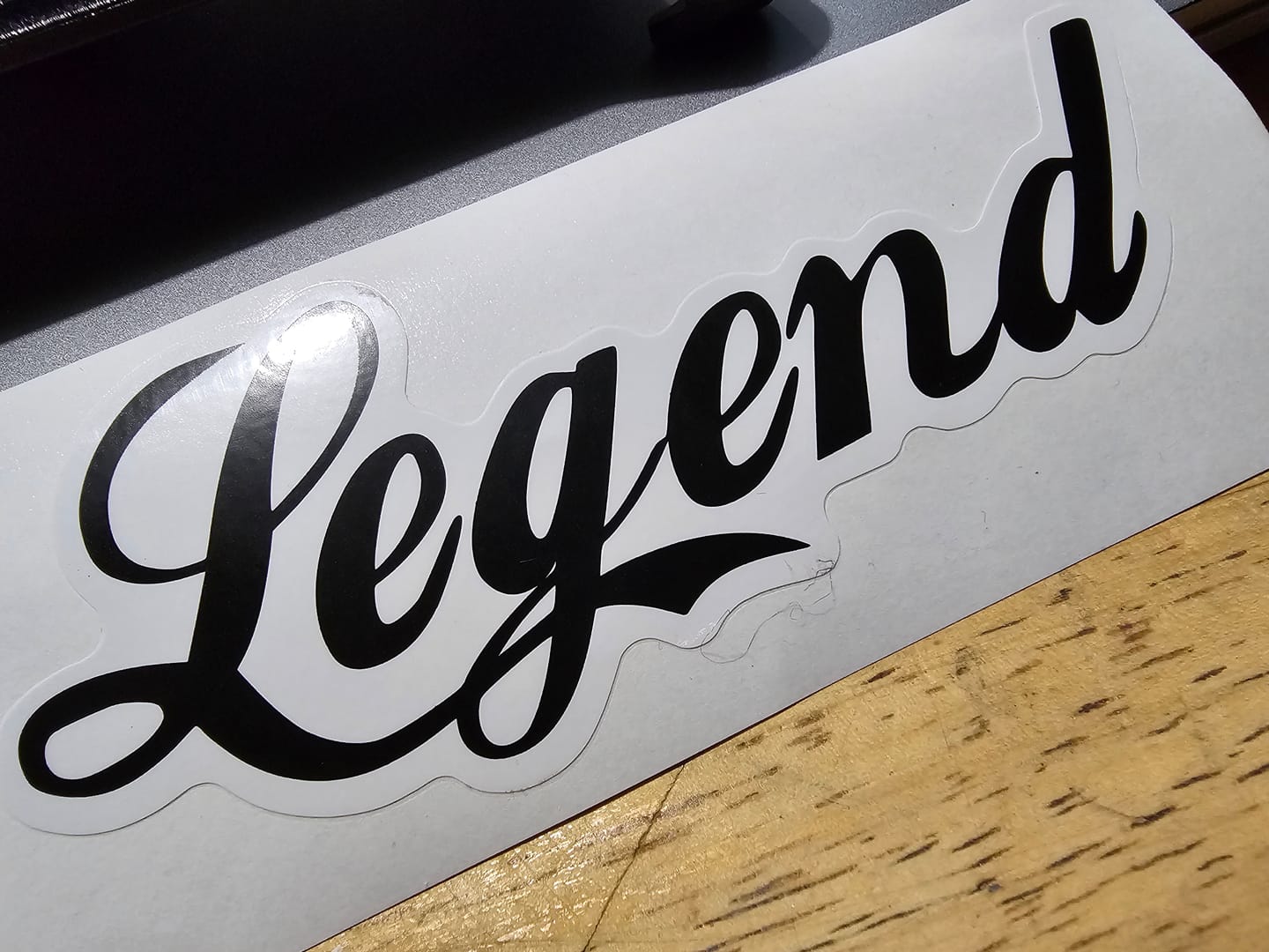 Customer photo review of Legend Decal