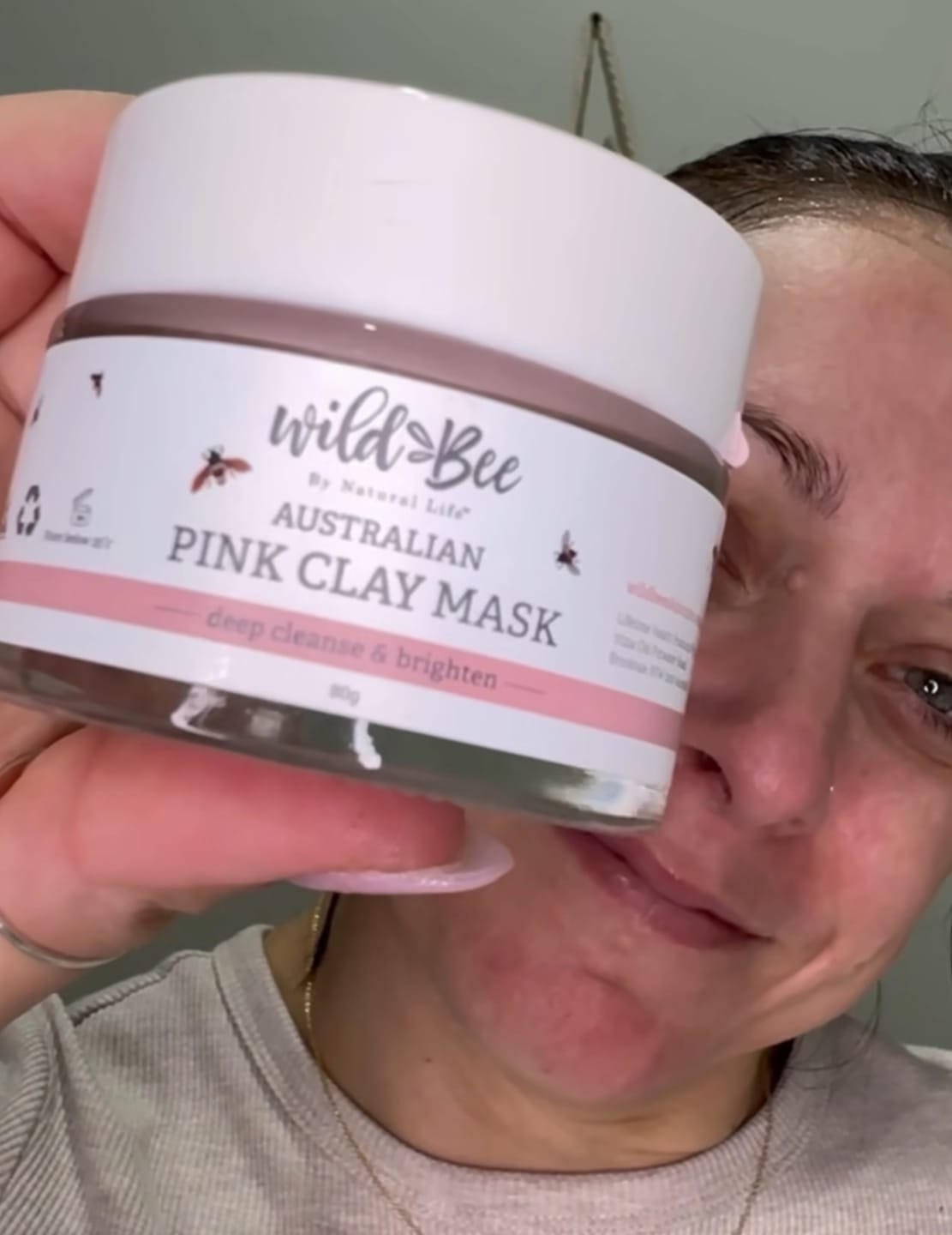 Customer photo review of Australian Pink Clay Mask
