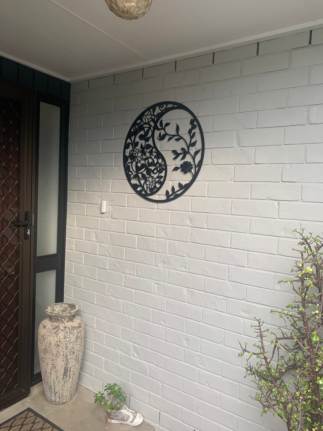 Customer photo review of Floral Yin-Yang Wall Art