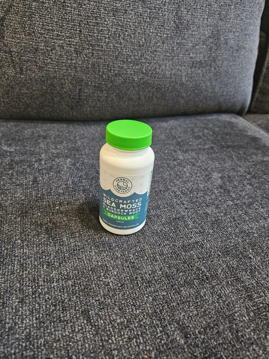 Customer photo review of ORGANIC SEA MOSS, BLADDERWRACK & BURDOCK ROOT VEGETABLE CAPSULES (1500 MG) - 60 Capsules