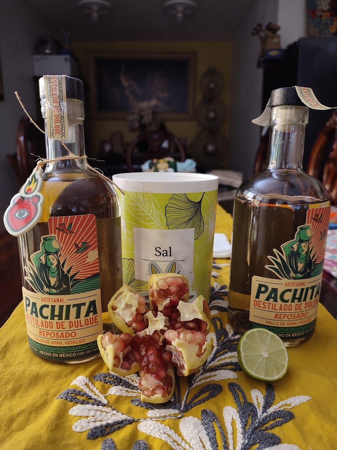 Customer photo review of Destilado de Pulque Reposado 37°Alc 750 mL