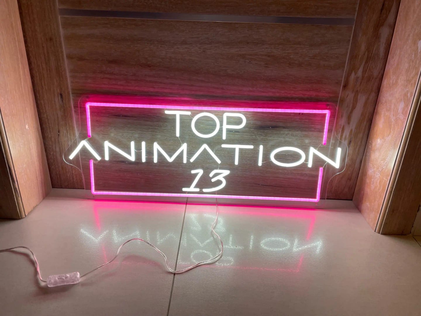 Customer photo review of Custom Neon Sign