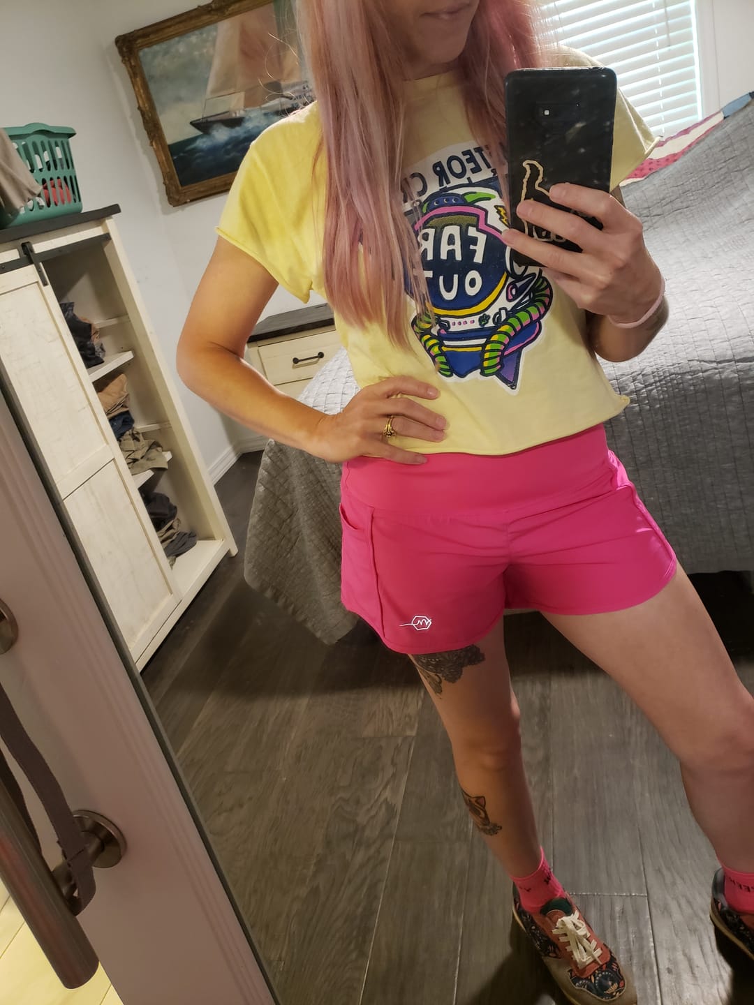 Customer photo review of Elite Shorts - 3.5'' - Hot Pink