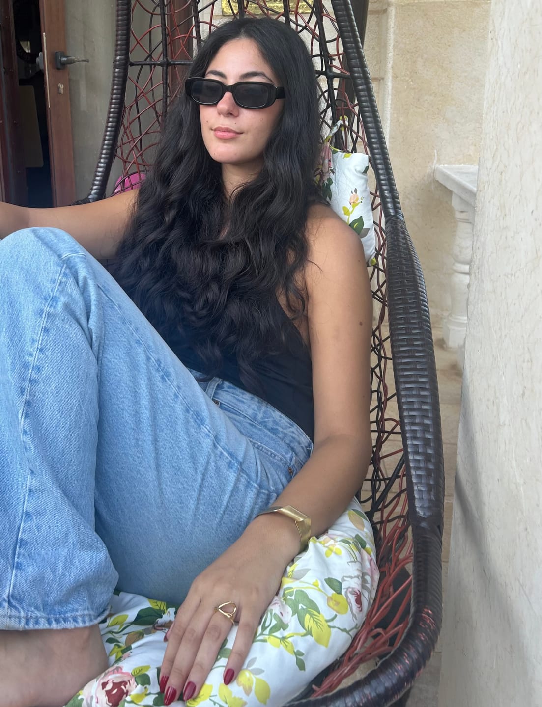Customer photo review of Honey Infused Hair Serum