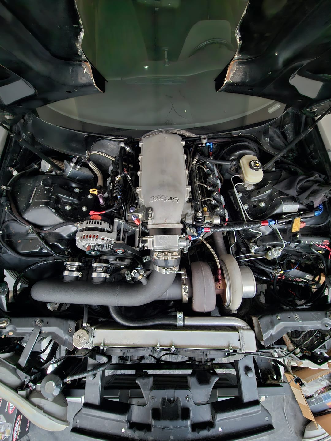 Customer photo review of 102mm 1" Throttle Body Spacer (LS 4-Bolt Pattern) 10-14018BLK
