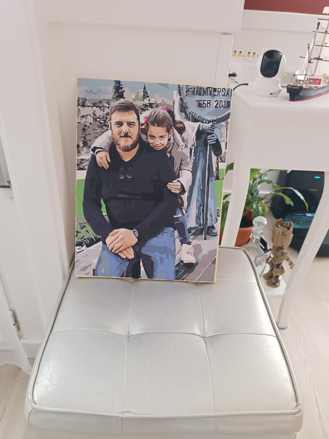 Customer photo review of Pintar por números personalizado | Cuadro personalizado