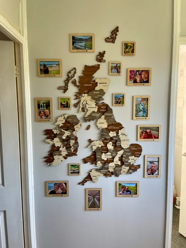 Customer photo review of 3D Wooden Multilayered Wall Map Of Ireland