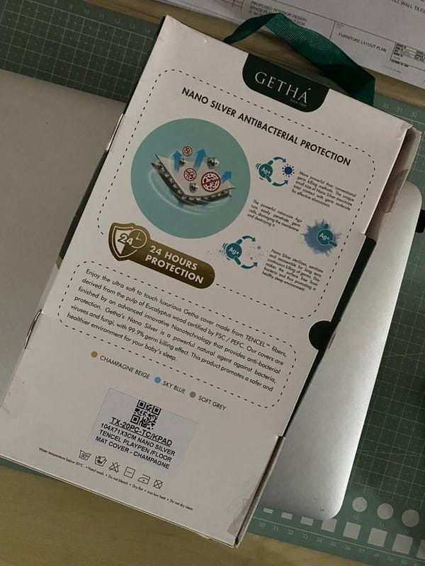 Customer photo review of Getha Playpen Foldable Floor Mat