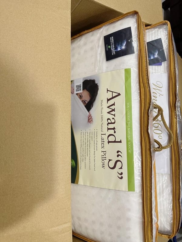 Customer photo review of Getha Award S Latex Pillow