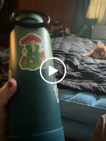 Customer video review of Just breathe - Sticker