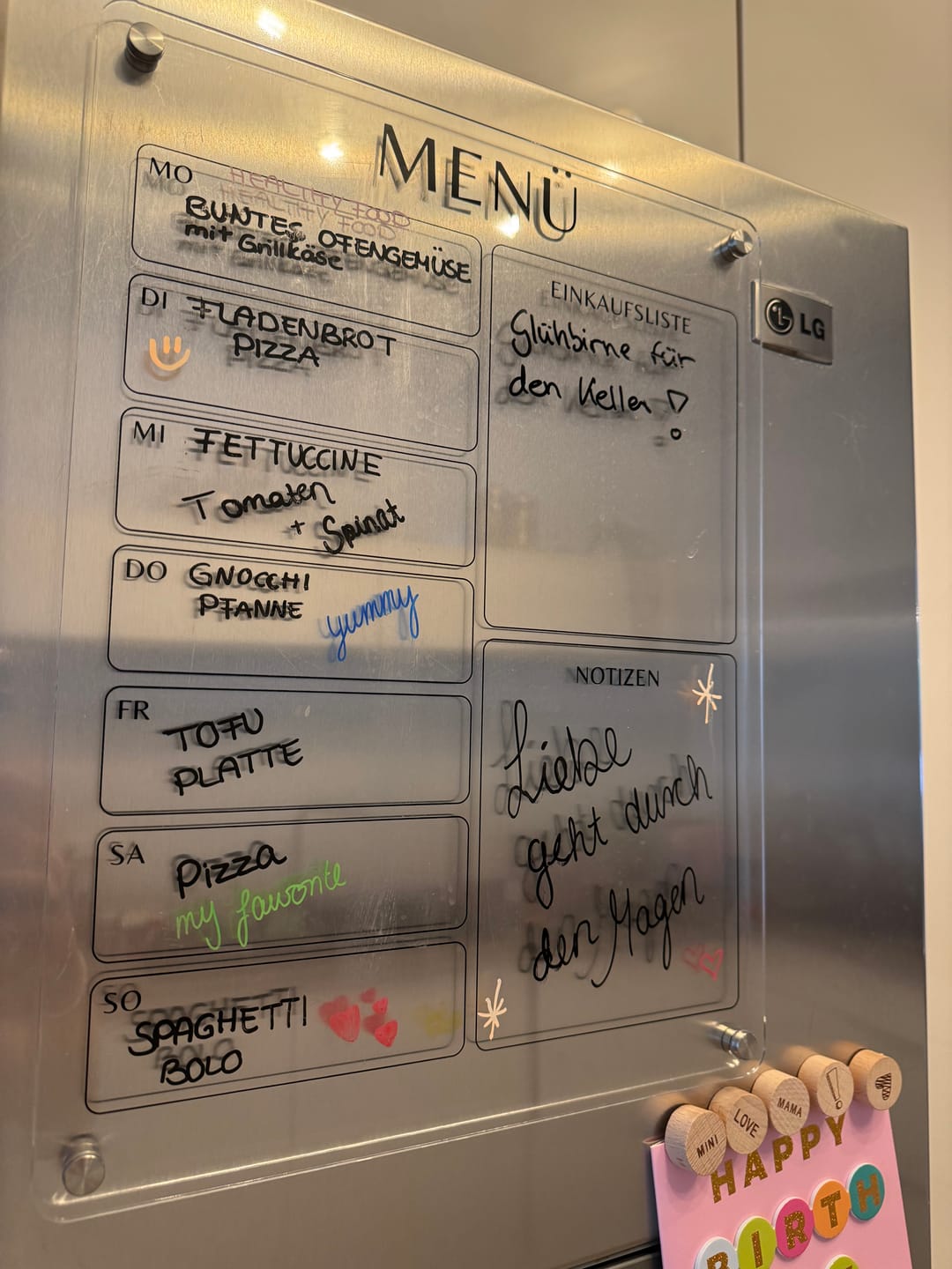 Customer photo review of Kühlschrankplaner "MENÜ"