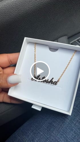 Customer video review of Personalized Name Necklace