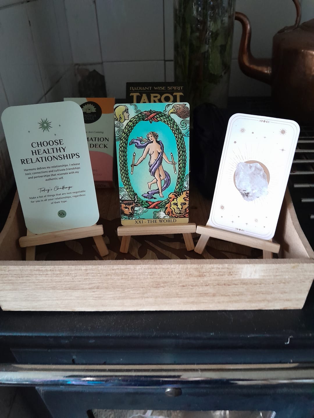 Customer photo review of Affirmation Cards Deck