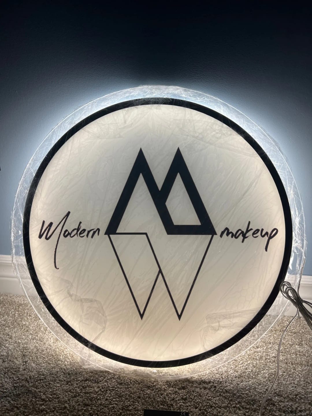 Customer photo review of Custom Neon Sign