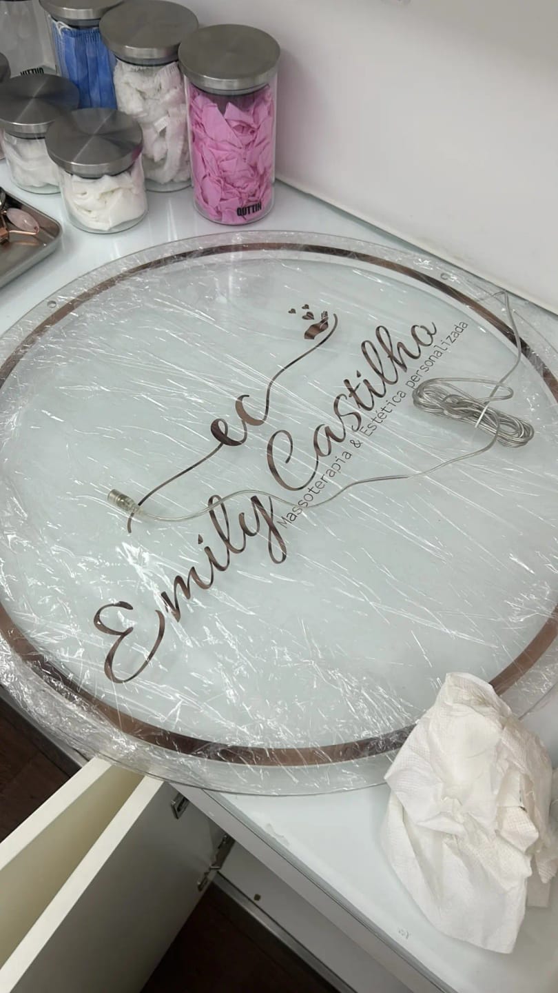 Customer photo review of Custom Neon Sign