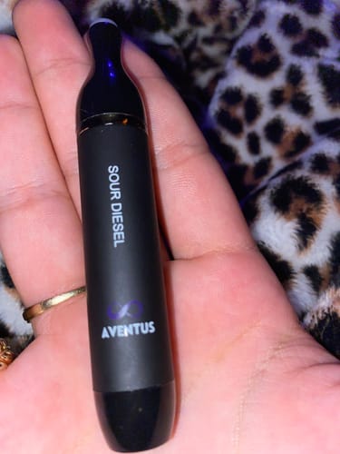 Customer photo review of OFF SALE DELTA 8 SOUR DIESEL DISPOSABLE VAPE