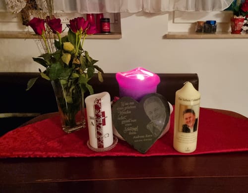 Customer photo review of Schutzengel - Individuelles Schieferherz