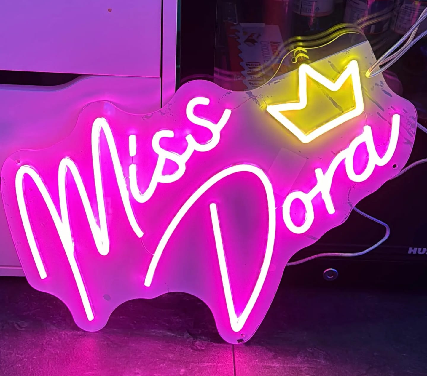 Customer photo review of Custom Neon Sign