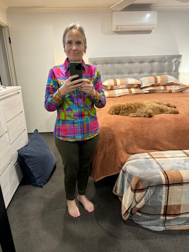 Customer photo review of Static Women's Half Button Workshirt