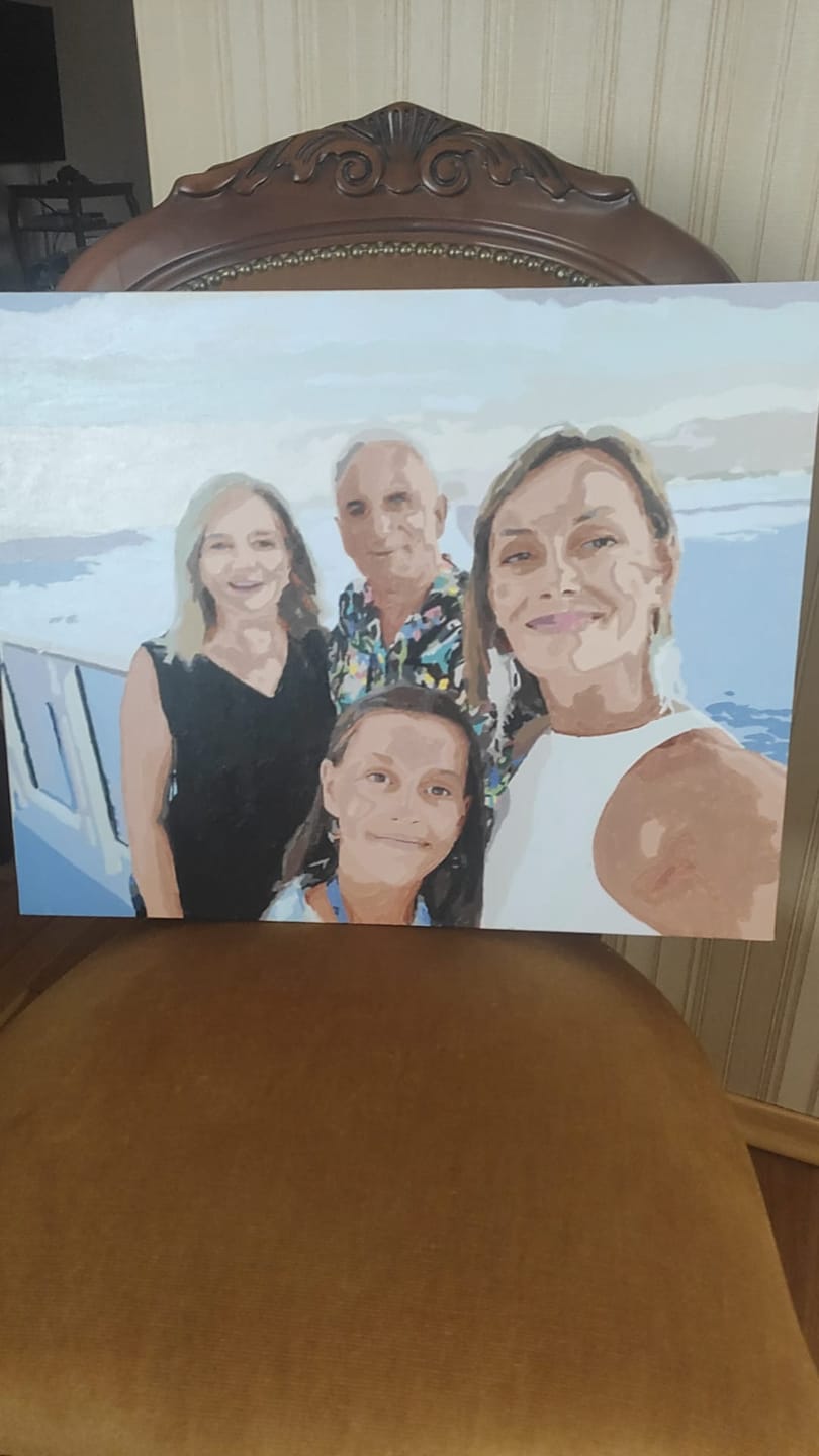 Customer photo review of Pintar por números personalizado | Cuadro personalizado
