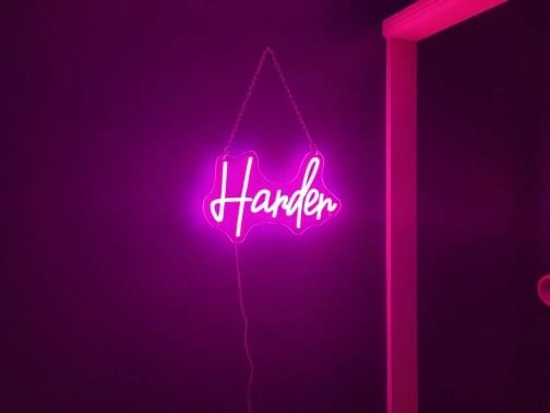 Customer photo review of Custom Neon Sign