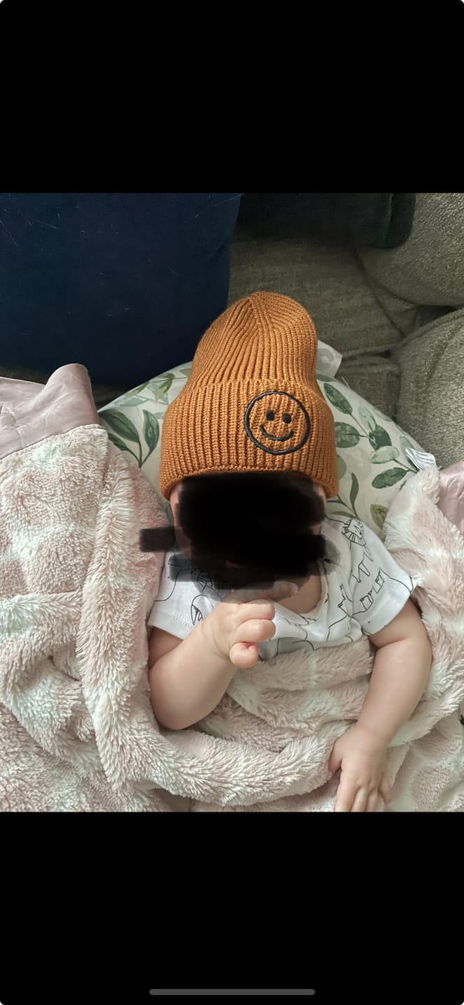 Customer photo review of Smiley Hat/Beanie
