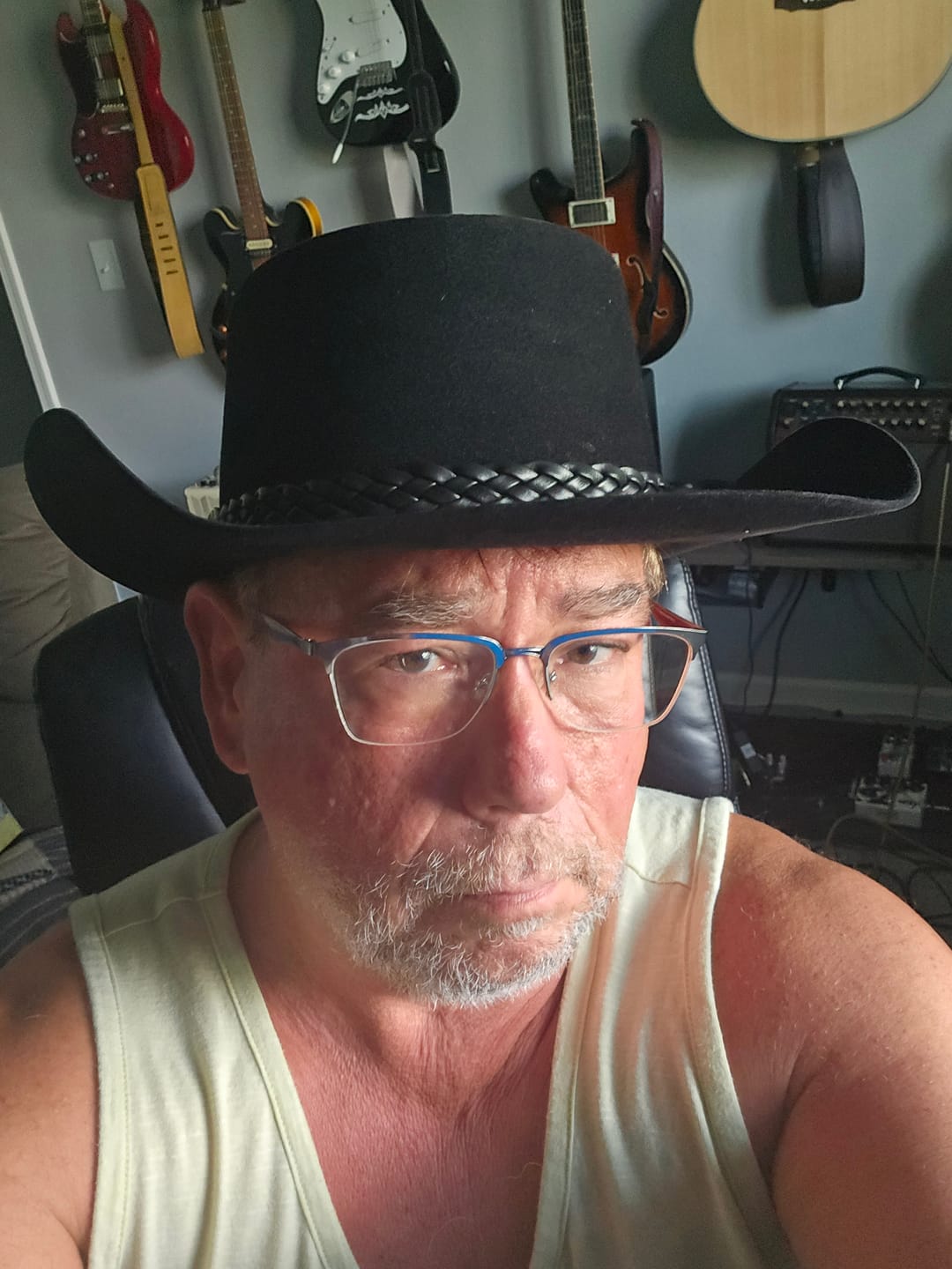 Customer photo review of The Lash Stetson Hat - Made Exclusively for Waylon Jennings