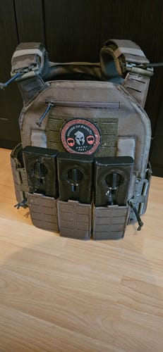 Customer photo review of 3er Lang- Magazintasche BRAVO in Steingrau-Oliv